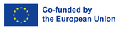 Blue and yellow European Union logo with twelve stars in a circle and the text 'Kofinanziert von der Europäischen Union' to the right